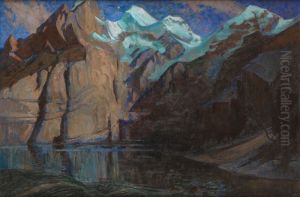 Nocturne des Alpes by Hilda Marion Hechle