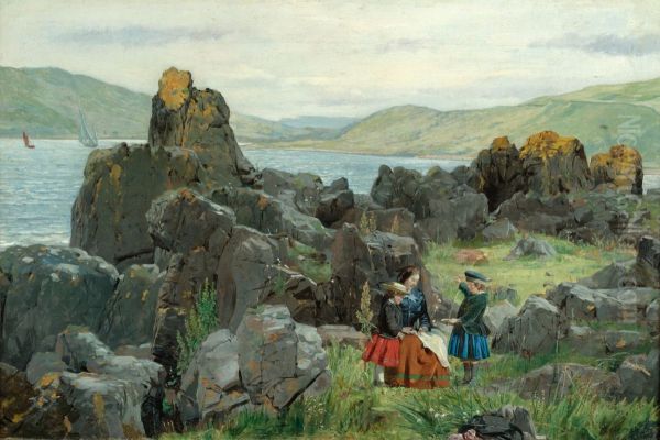 Anne, Nelly and Tom, the children of David McBeath of Nunlands near Ayrton, Berwickshire - view 1