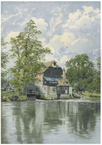 Houghton Mill, Huntingdon, Cambridgeshire , 1903 by William Fraser Garden