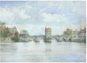 St Ives Bridge, Huntingdon , 1913 by William Fraser Garden