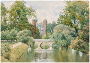 St. John's College, Cambridge, from The Backs , 1905 by William Fraser Garden