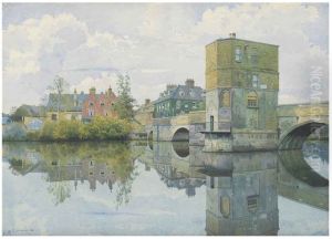 The Bridge at St. Ives, Huntingdonshire , 1903 by William Fraser Garden
