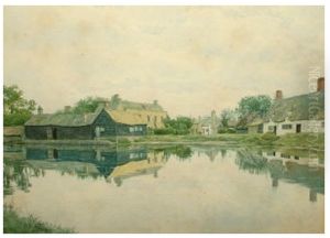 Hemingford on the Ouse , 1902 by William Fraser Garden