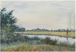 The Ouse, St. Ives, Cambridgeshire , 1889 by William Fraser Garden
