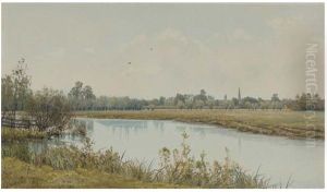 A peaceful stretch of the river , 1894 by William Fraser Garden