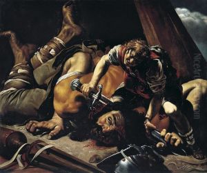 David y Goliat by Orazio Borgianni