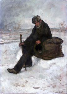 LE CHEMINOT DANS LA NEIGE