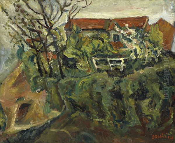 Maisons dans un paysage - view 1