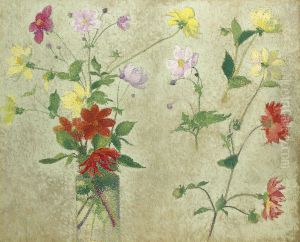 Bouquet et etude de fleurs