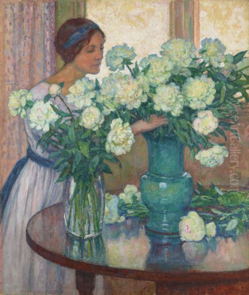 Les Pivoines blanches - view 1