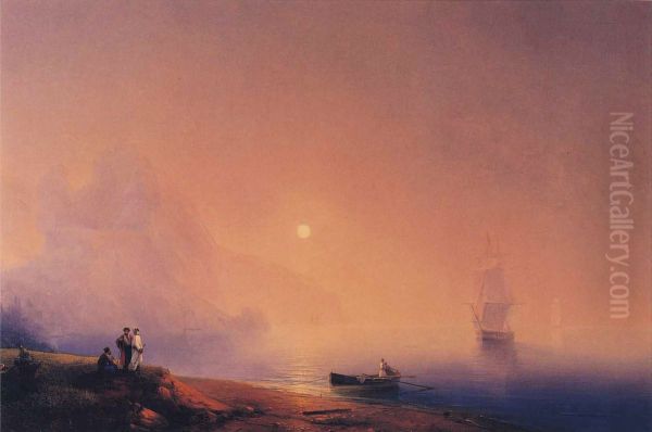 Crimean Tartars on the Sea Shore - view 1