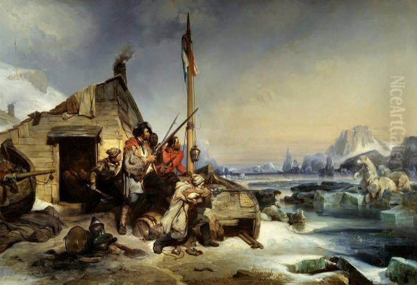 Wintering of a team of Dutch sailors on the eastern coast of Novaya Zemlya - view 1