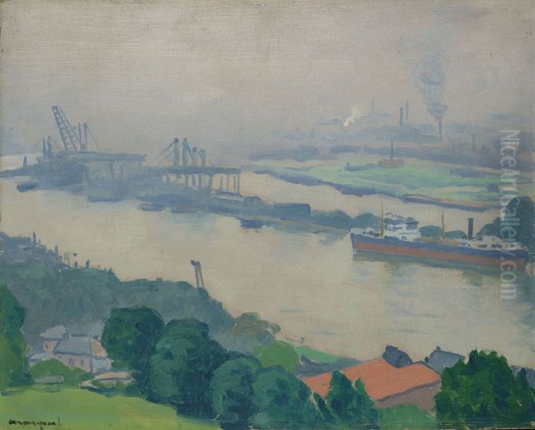 La Seine a Croisset (pres de Rouen) - view 1