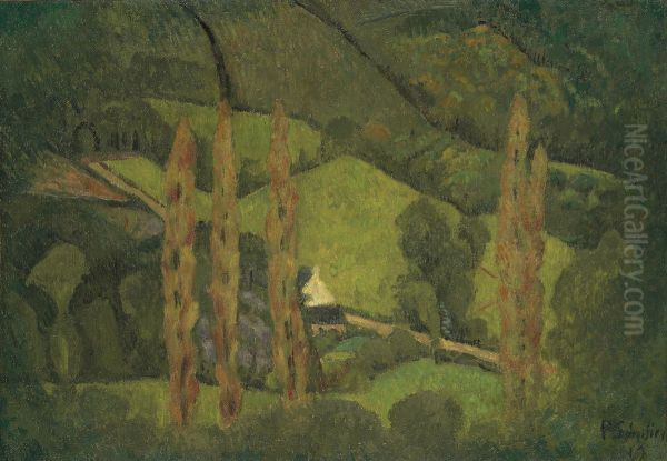 Paysage vert, Vallee de Chateauneuf - view 1
