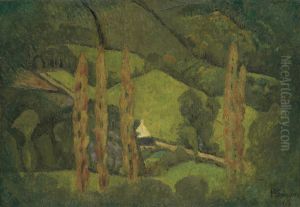Paysage vert, Vallee de Chateauneuf by unknown