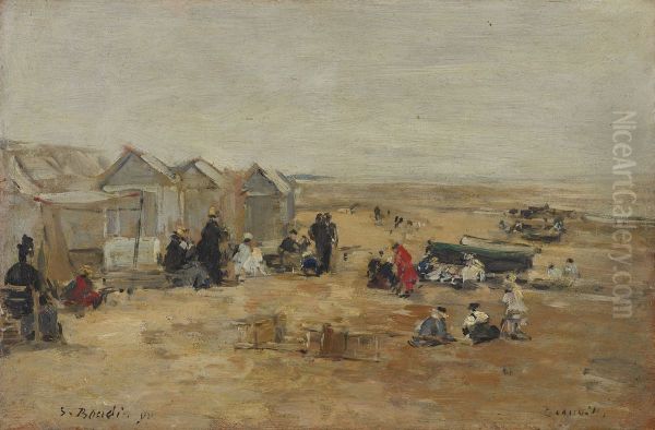 Deauville, Scene de plage - view 1