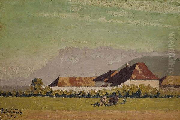 Ferme dans un paysage du Dauphine - view 1