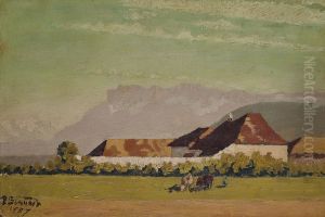 Ferme dans un paysage du Dauphine