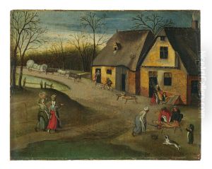 Autumn or Farm Work by Abel Grimmer
