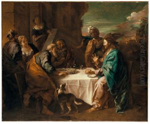 Le Christ et les pelerins d'Emmaus