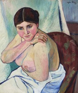 Juliette assise au fauteuil by Suzanne Valadon