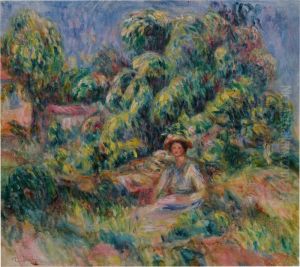 Femme de le jardin de Cagnes (Femme assise dans l'herbe) by unknown
