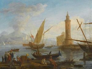 a-mediterranean-harbour-with-elegant-figures-on-the-quay-and-fishermen-with-their-nets