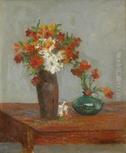 Deux bouquets by unknown