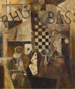 Nature morte au damier/rhum/bass Nature morte au damier/rhum/bass