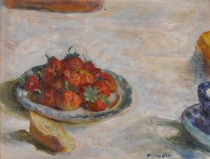 Assiette de fraises by unknown