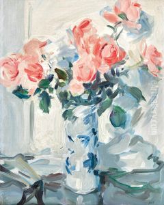 Pink Roses by unknown