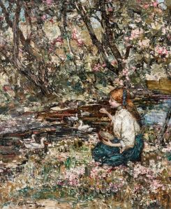 Feeding the Ducks by unknown
