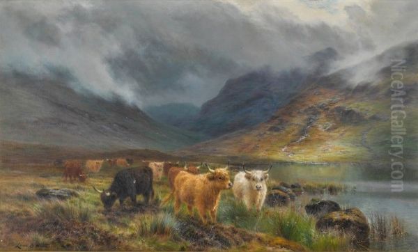 Cattle in a Highland Landscape - view 1