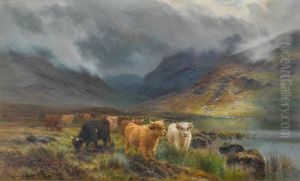 Cattle in a Highland Landscape by unknown