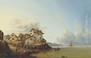 A Coastal Town In Summer by Lorenzo Butti