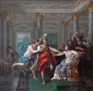 Ulysse arrivant dans le palais de Circe