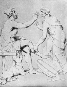 Odysseus and Euryclea by Johann Heinrich Wilhelm Tischbein I