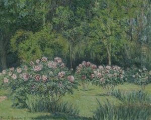 Le jardin a Giverny by Blanche Hoschede Monet