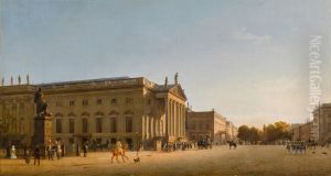 The Royal Opera, Unter den Linden, Berlin by Eduard Gaertner