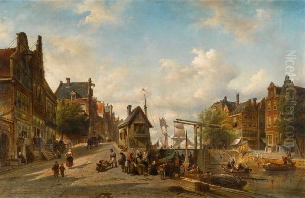 The Singel and Brouwersgracht, Amsterdam - view 1
