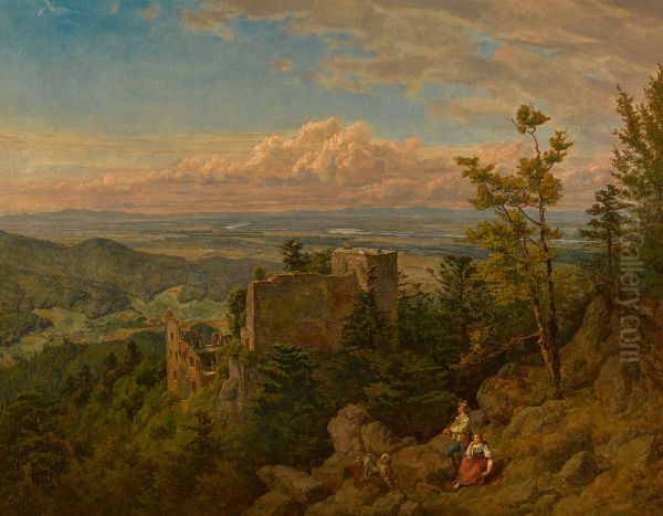 looking out over the Rhine valley, Baden Baden - view 1