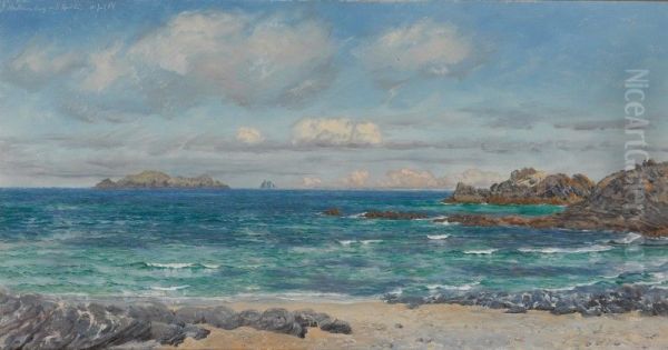 Newtrain Bay and Gull Island, Cornwall - view 1