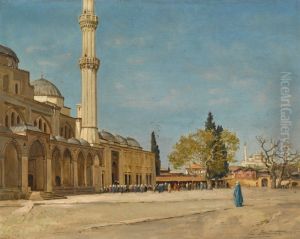 Devant La Mosquee, Constantinople by unknown