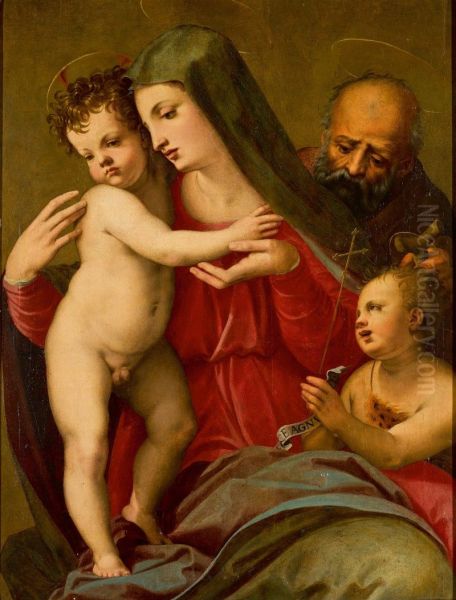 The Holy Family with the young Saint John the Baptist - view 1
