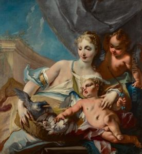 Venus, Cupid and putto