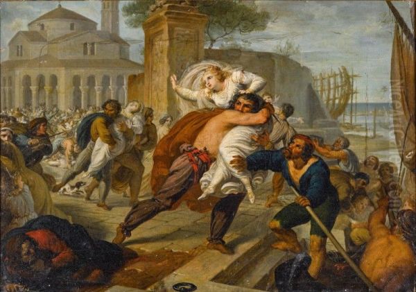 The abduction of the Venetian wives - view 1
