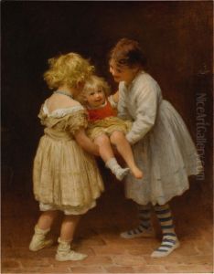 CHILDREN AT PLAY by unknown