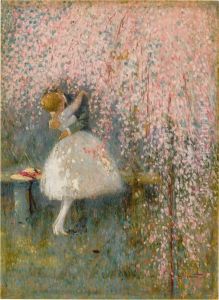 SOUS L'ARBRE ROSE by unknown