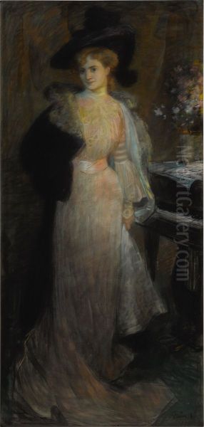PORTRAIT OF AN ELEGANT LADY - view 1