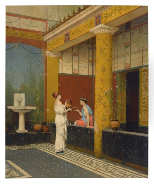 A POMPEIIAN COURTYARD - view 1